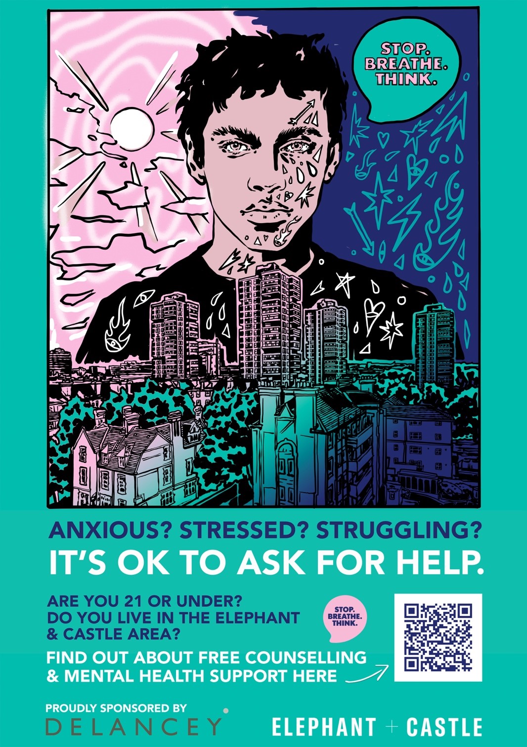 Delancey and the Elephant and Castle Town Centre fund new Stop.Breathe.Think. initiative in